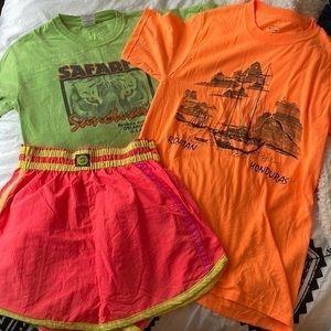 NEON 2 T-shirts 1 pair of OP shorts bundle✨